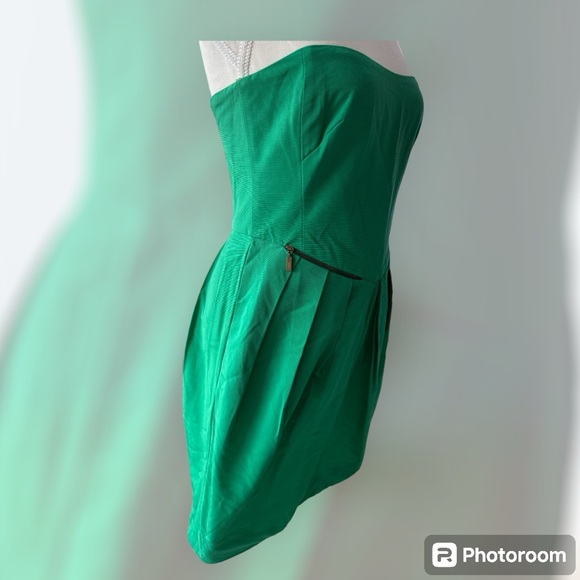 See By Chloe Ottoman Zipper Dress Green Sz 4 - Picture 7 of 13